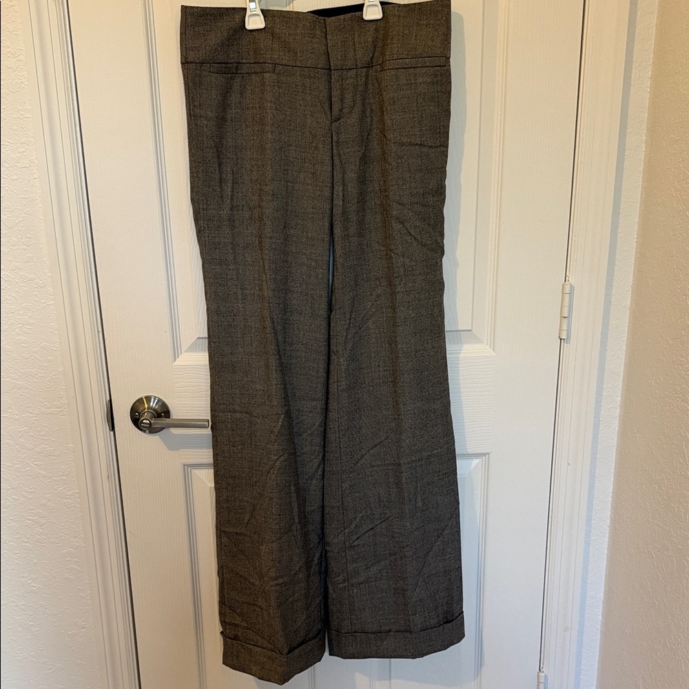 Alice + Olivia Charcoal Wide Leg Pants